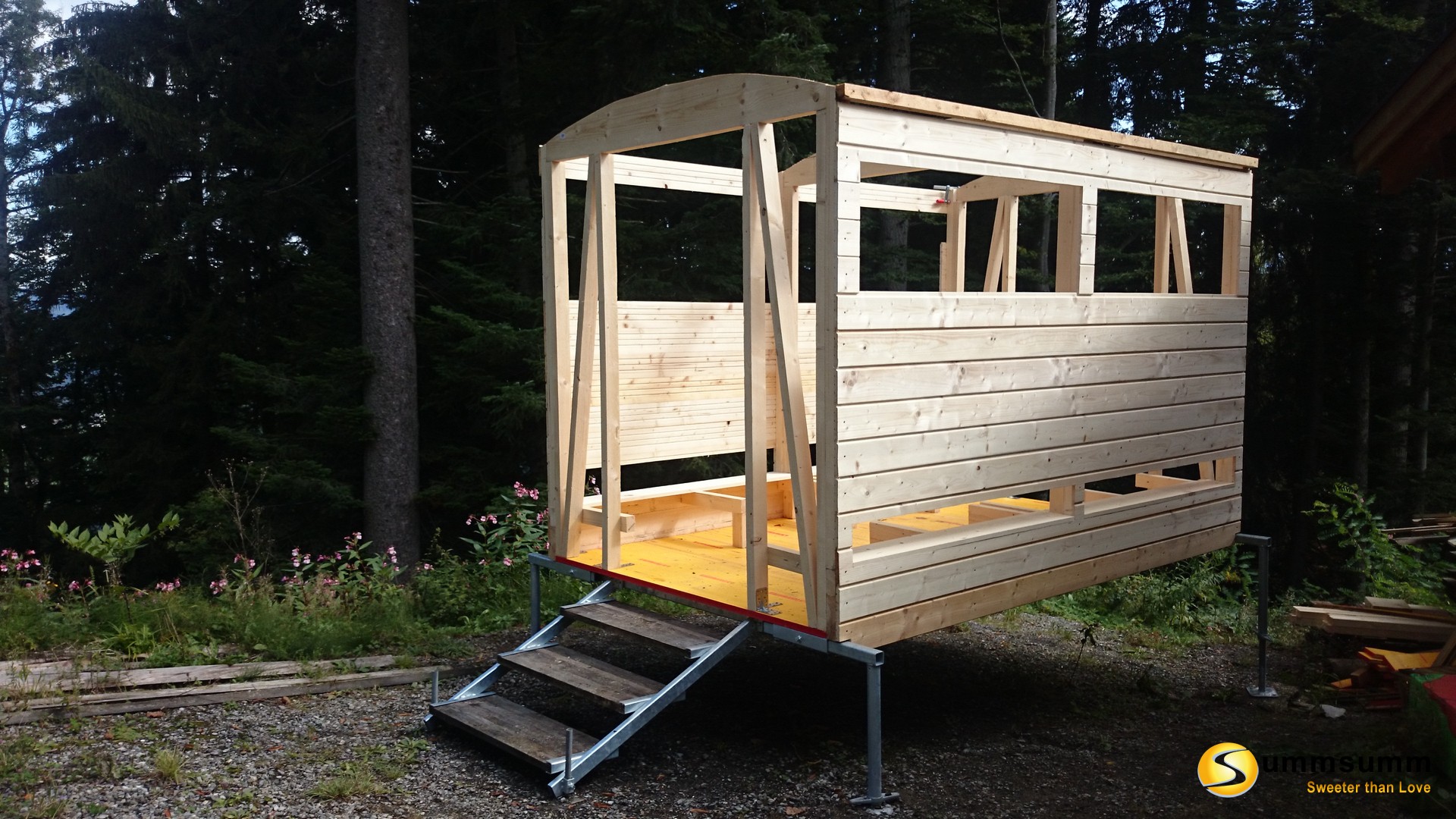 Die Wände des BeeMobil